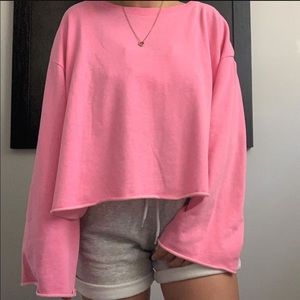 Pink crew neck